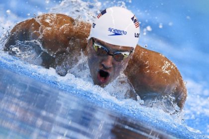 Ryan Lochte competes in a men's 200m individual medley heat in Rio on August 10, 2016
