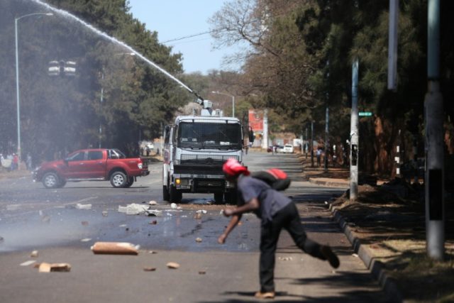 Zimbabwe's President Robert Mugabe accused foreign powers of having a hand in the unrest w