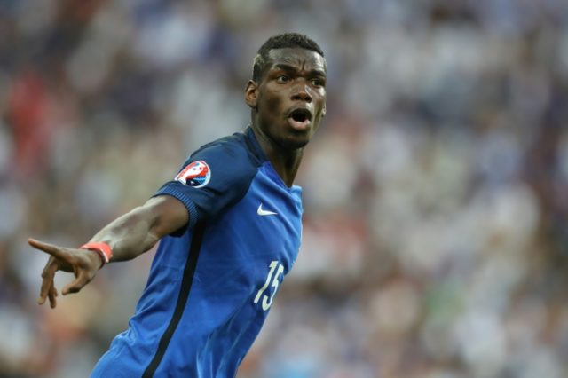 France's midfielder Paul Pogba, pictured on July 10, 2016, is close to returning to Old Tr