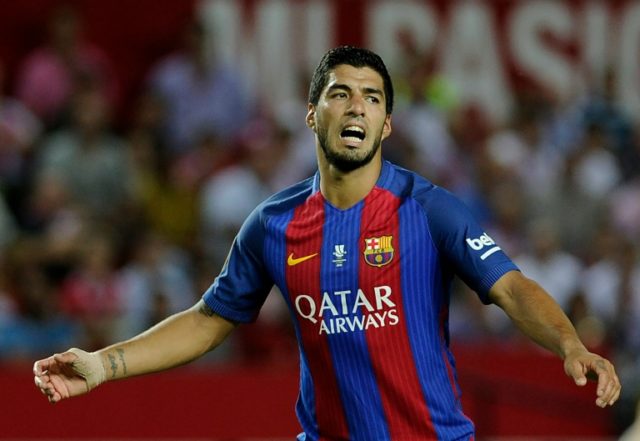 Barcelona's Luis Suarez opened the scoring early in the second half, making amends for two