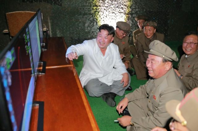 A North Korean official media photo from August 25, 2016 shows North Korean leader Kim Jon