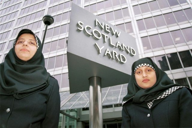 London's Metropolitan Police gave Muslim women on duty the option of wearing the hijab in