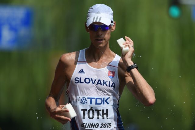 Slovakia's Matej Tóth has won the Olympic 50km walking race in Rio