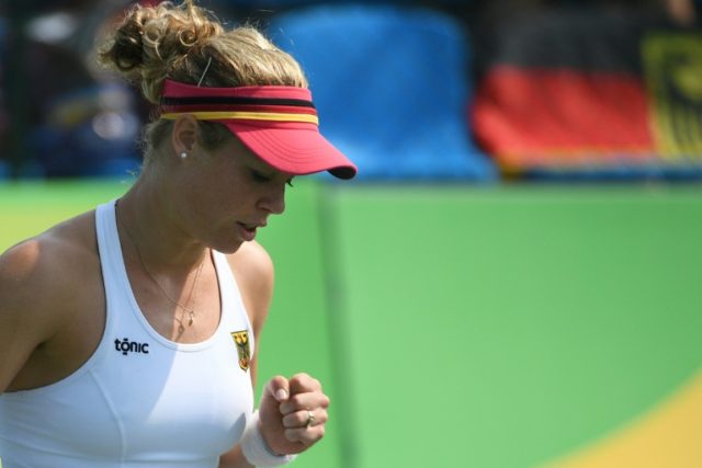 German tennis player Laura Siegemund, pictured on August 9, 2016, reached the Olympics las
