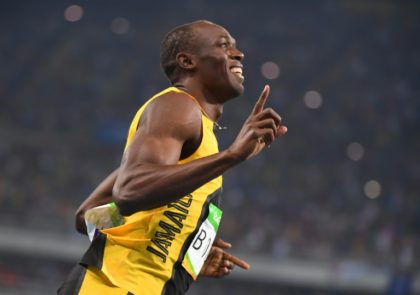 Jamaica's Usain Bolt powered over the line in 9.81sec to win the 100m gold in Rio
