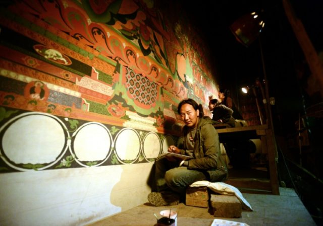 Artist Tsewang Jigme is battling to restore sacred murals and preserve traditional Tibetan