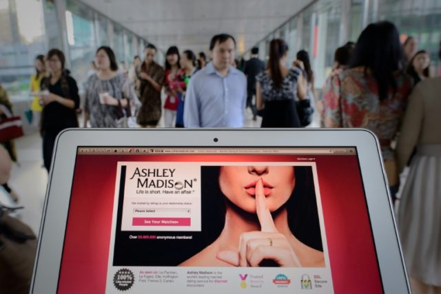 The website for cheaters, Ashley Madison, that was hit by a massive hack that exposed mill