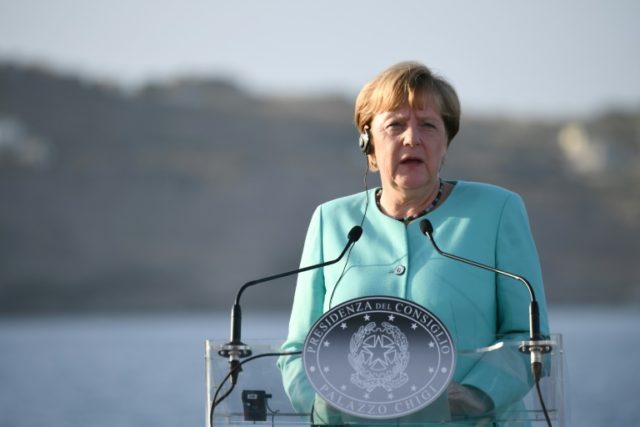 German Chancellor Angela Merkel said she's "doing everything in my power to support" Itali
