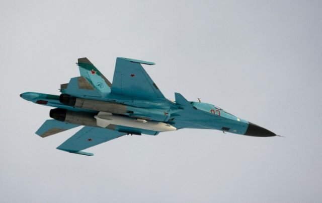 The Su-34 bombers have been heavily involved in Russia's bombing campaign against jihadist