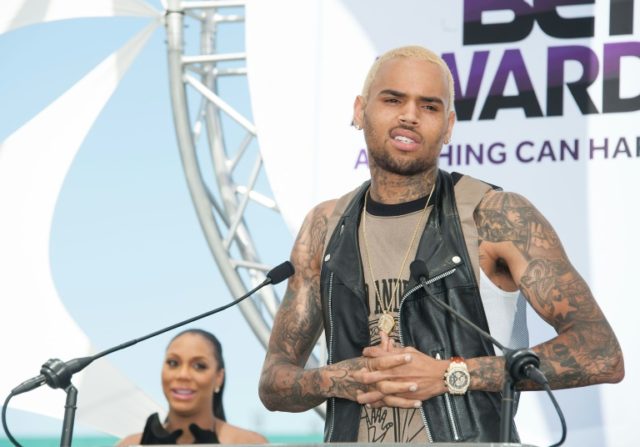 Chris Brown attends the 2013 BET Awards Press Conference at Icon Ultra Lounge on May 14, 2