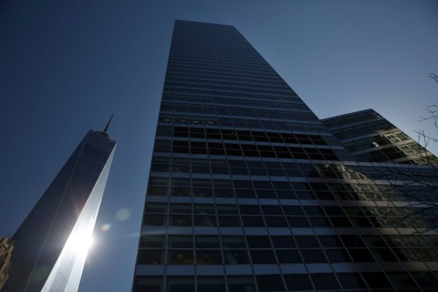 The Goldman Sachs building is seen in lower Manhattan on April 15, 2016 in New York City