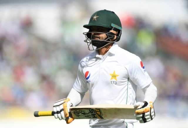 Pakistani batsman Mohammad Hafeez, pictured on August 4, 2016, was ruled out of his team's