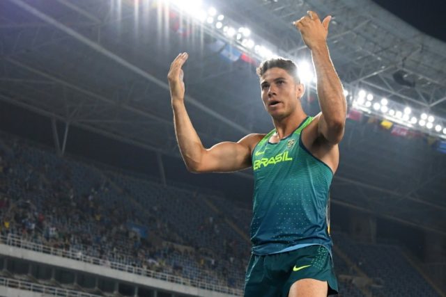 Brazil's Thiago Braz Da Silva won gold with an Olympic record of 6.03 metres