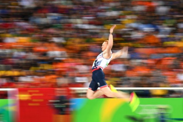 Britain's Greg Rutherford, in competition on August 13, 2016, will appear in the BBC's 'St