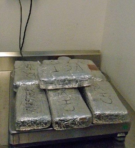Officers at the DeConcini crossing seized a combination of cocaine, heroin and meth from within a VW sedan. (Photo: U.S. Customs and Border Protection)