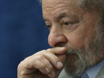 Brazil's former President Luiz Inacio Lula da Silva attends the impeachment trial of Brazil’s suspended President Dilma Rousseff, in Brasilia, Brazil, Monday, Aug. 29, 2016. Fighting to save her job, Rousseff told senators on Monday that the allegations against her have no merit. Rousseff's address comes on the fourth day …