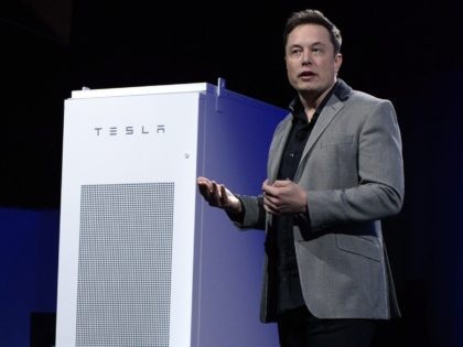 Elon Musk Tesla Battery (Kevork Djansezian / Getty)