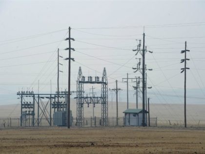 Power lines June 9, 2011 in Springerville, Arizona.