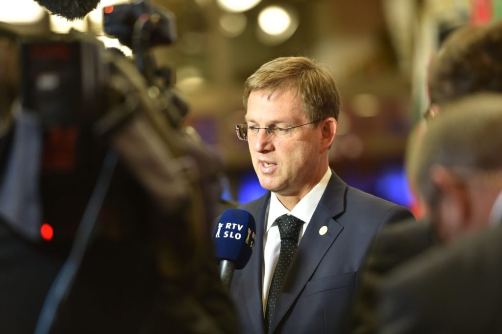 Slovenia's Prime minister Miro Cerar addresses the media as he arrives for the second day of an EU - Summit at the EU headquarters in Brussels on June 29, 2016. European Union leaders will on June 29, 2016 assess the damage from Britain's decision to leave the bloc and try to prevent further disintegration, as they meet for the first time without a British representative. / AFP / PHILIPPE HUGUEN (Photo credit should read PHILIPPE HUGUEN/AFP/Getty Images)