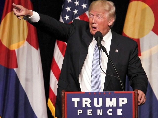 COLORADO SPRINGS, CO - JULY 29: Republican presidential nominee Donald Trump at the Gallog