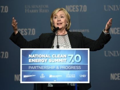 LAS VEGAS, NV - SEPTEMBER 04: Former Secretary of State Hillary Clinton speaks at the Na