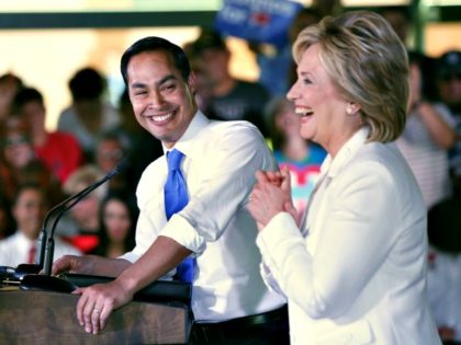 Julian Castro and Hillary Erich SchlegelGetty Images