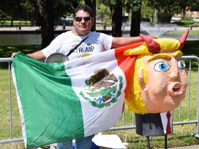 Mexican Flag and Trump Pinata