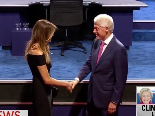 Watch: Melania Trump, Bill Clinton Shake Hands
