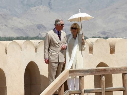 NIZWA, OMAN - MARCH 18: Prince Charles, Prince of Wales and Camilla, Duchess of Cornwall visit Nizwa Fort on the eighth day of a tour of the Middle East on March 18, 2013 in Nizwa, Oman. The Royal couple are on the fourth and final leg of a tour of …