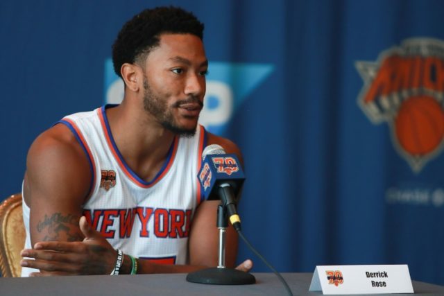 Derrick Rose of the New York Knicks is facing a civil trial in a Los Angeles court over al
