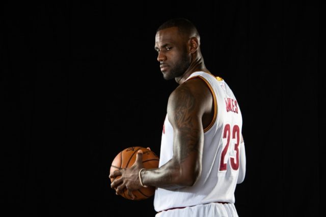 LeBron James, of the Cleveland Cavaliers, said he will continue to stand for the national