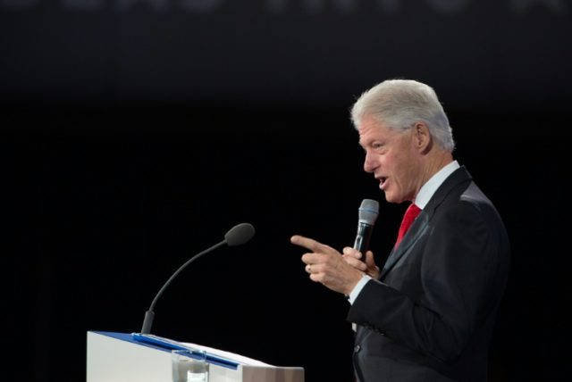 Former US President Bill Clinton who oversaw the signing of the Oslo Accords that envision