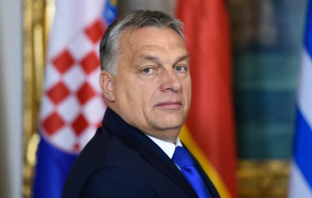 Hungary's Prime minister Viktor Orban arrives for a meeting between leaders of countries a