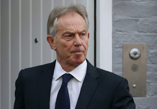 Former British Prime Minister Tony Blair announces that he wants to spend 80 percent of hi