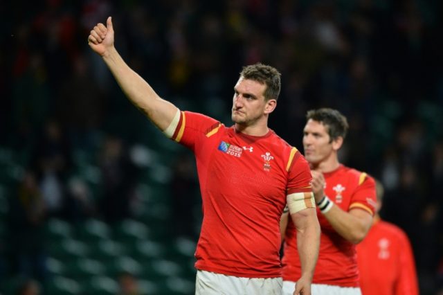 Wales' flanker and captain Sam Warburton reacts after losing a quarter final match of the