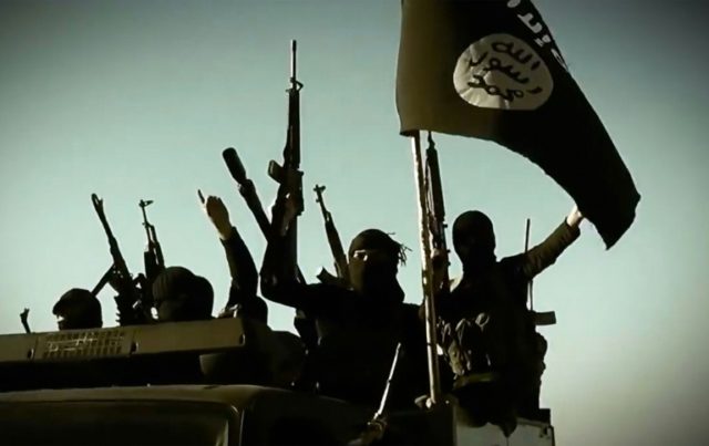 An image taken from a propaganda video released on March 17, 2014 by the Islamic State gro