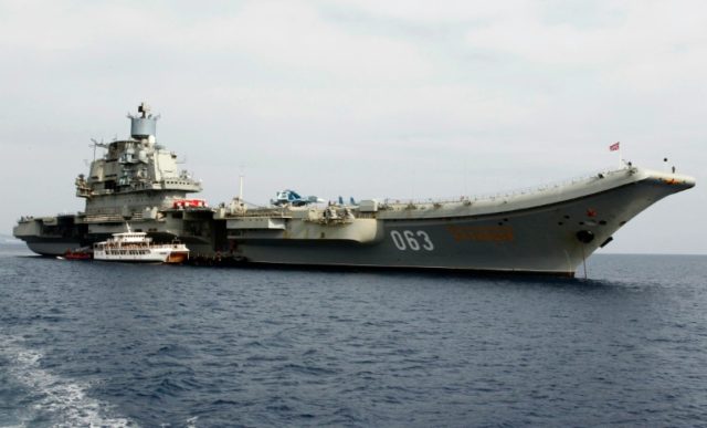 Russia's flagship aircraft carrier Admiral Kuznetsov to be deployed in the eastern Mediter