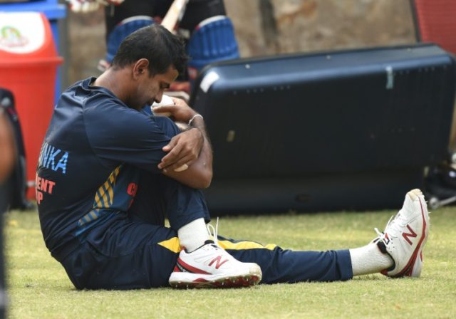 Sri Lanka's Nuwan Kulasekara, pictured in March 2016, was on the A-1 highway when a motorc