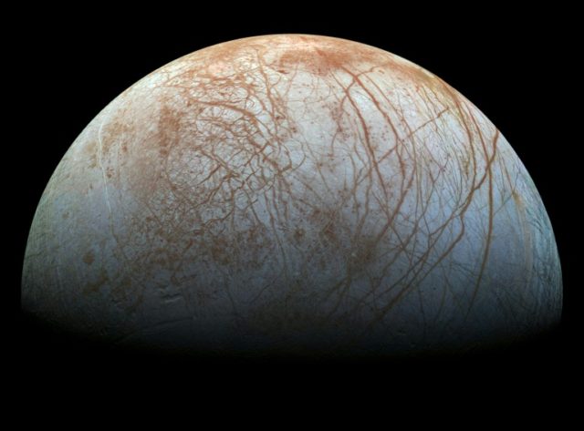 Many experts believe Jupiter's icy moon Europa could contain a subsurface ocean, even poss