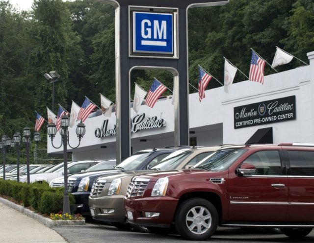 General Motors, the biggest US automaker, reported an eight percent sales decline in Augus