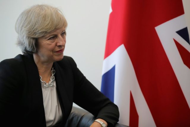 British Prime Minister Theresa May saw officials from Goldman Sachs, Morgan Stanley and ot
