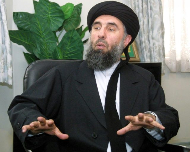 Gulbuddin Hekmatyar (pictured in 2001) was a prominent anti-Soviet commander in the 1980s