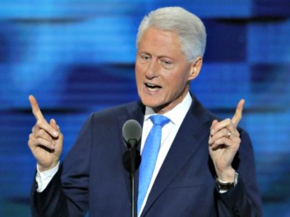 Bill Clinton Two-Finger AP