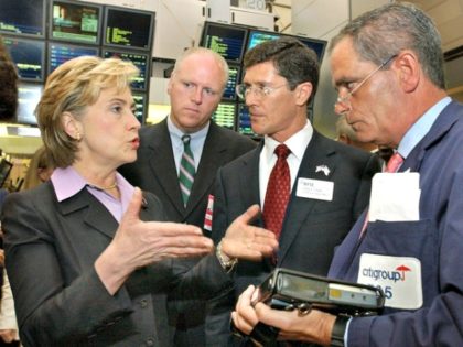 Clinton Wall St. Senator AP