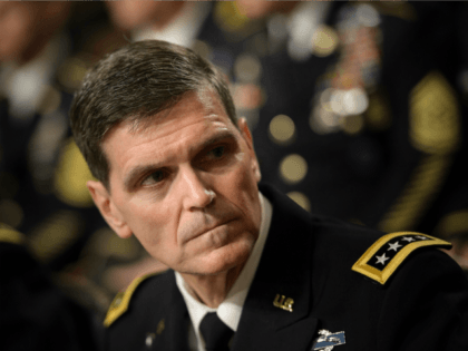 Army General Joseph Votel (R), commander of the US Special Operations Command, waits for a hearing of the Senate Armed Services Committee on March 8, 2016 in Washington, DC. The Senate Armed Services Committee hears testimony from the head of the US military effort against the Islamic State group in …