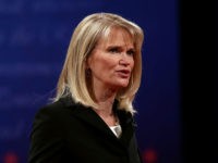 2012 Vice Presidential Debate DANVILLE, KY - OCTOBER 11: Debate moderator Martha Raddatz speaks on stage prior to the vice presidential debate at Centre College October 11, 2012 in Danville, Kentucky. This is the second of four debates during the presidential election season and the only debate between the vice presidential candidates before the …