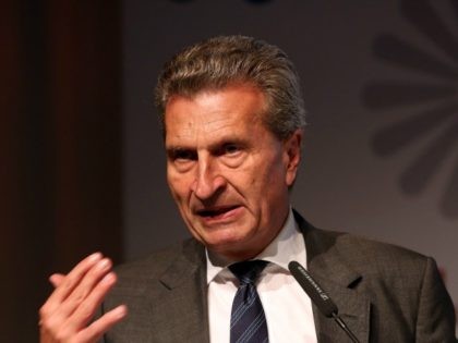 EU Commissioner Guenther Oettinger