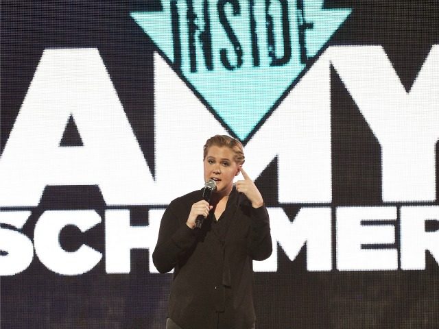 Comedian Amy Schumer speaks onstage during the Comedy Central Live 2016l on March 31 in New York City.