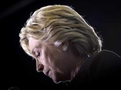 Democratic presidential nominee Hillary Clinton speaks during an event at the University o