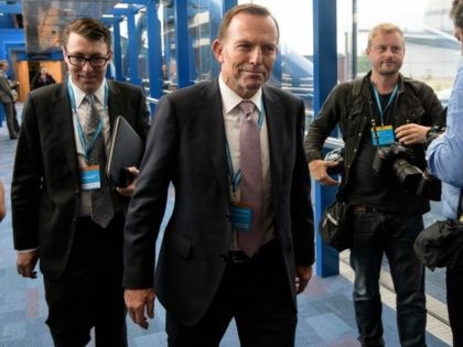 Former Prime Minister of Australia, Tony Abbott on October 4, 2016 in Birmingham, England